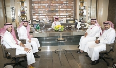 سموّ الأمير الوليد يستقبل رئيس نادي الهلال المرشح الأمير نواف بن سعد